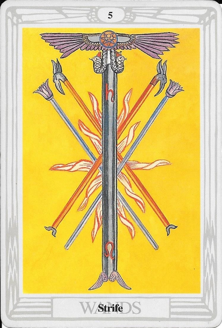 thoth five of wands